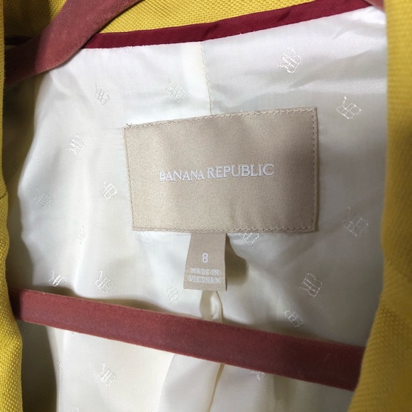 Banana Republic Goldenrod Blazer Size 8 - Picture 4 of 8